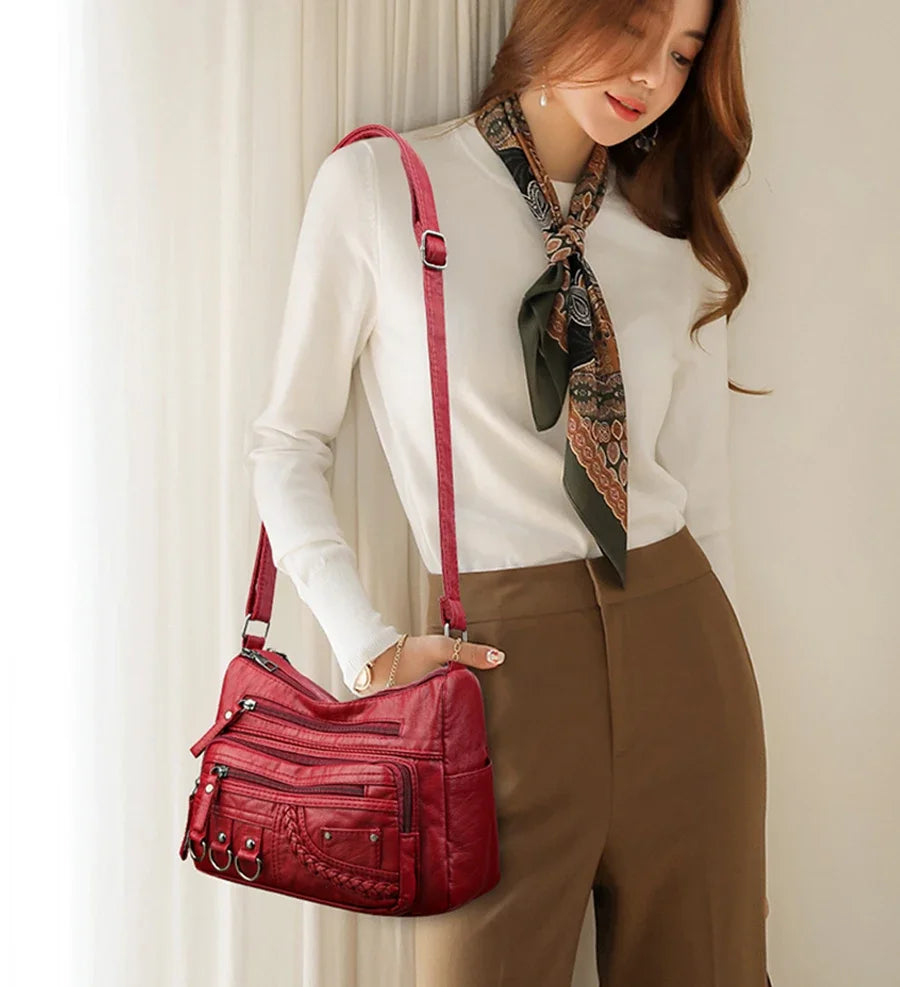 2024 New Ladies Soft Leather Bags High Quality Purses And Handbags Famous Designer Crossbody Shoulder Bag For Women SSacs à main