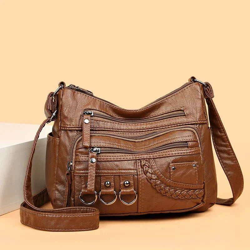 2024 New Ladies Soft Leather Bags High Quality Purses And Handbags Famous Designer Crossbody Shoulder Bag For Women SSacs à main