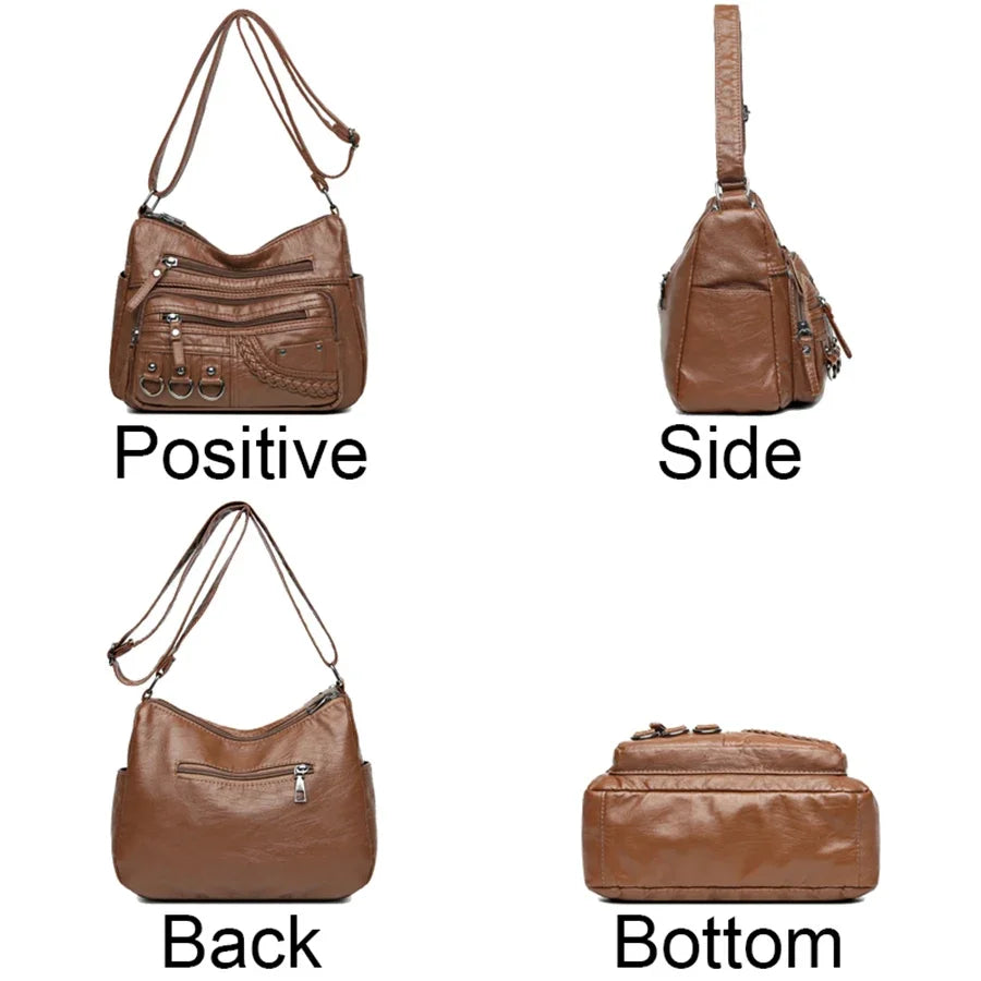 2024 New Ladies Soft Leather Bags High Quality Purses And Handbags Famous Designer Crossbody Shoulder Bag For Women SSacs à main