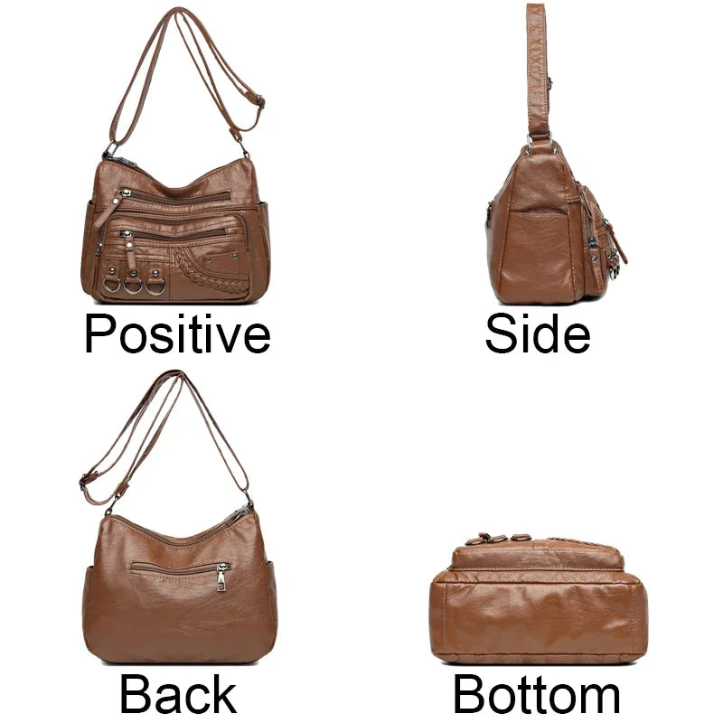 2024 New Ladies Soft Leather Bags High Quality Purses And Handbags Famous Designer Crossbody Shoulder Bag For Women SSacs à main
