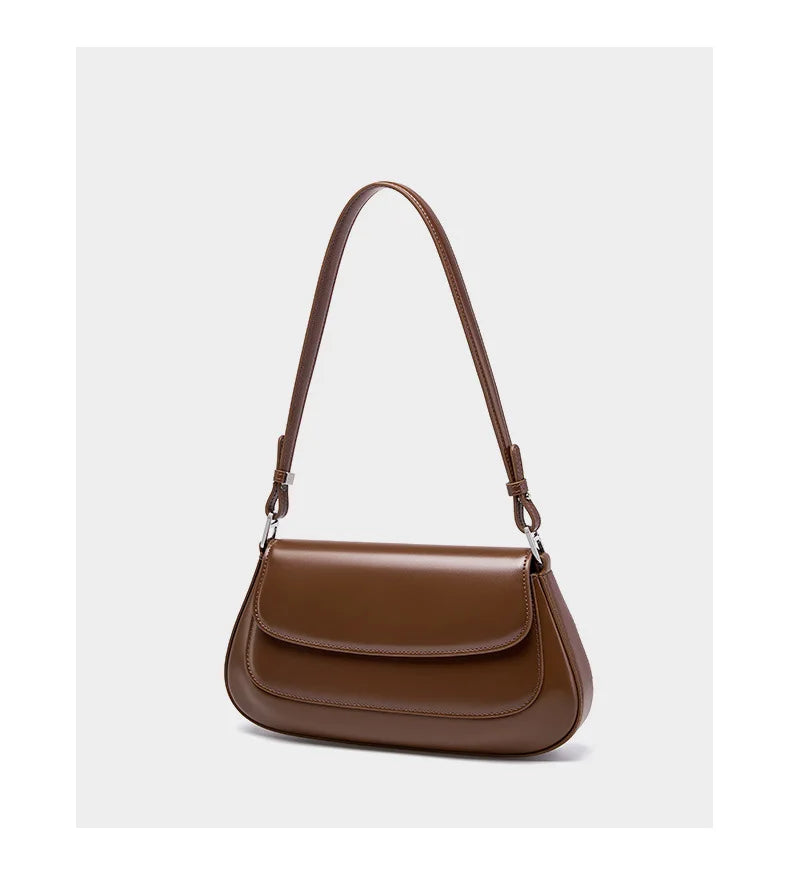 100% Genuine Leather Women Shoulder Bag Korean style Ladies Luxury Cow Leather Crosssbody armpit Bag handbag For Street Shopping