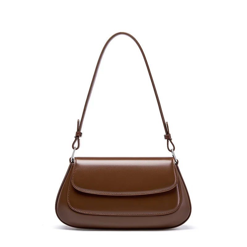 100% Genuine Leather Women Shoulder Bag Korean style Ladies Luxury Cow Leather Crosssbody armpit Bag handbag For Street Shopping