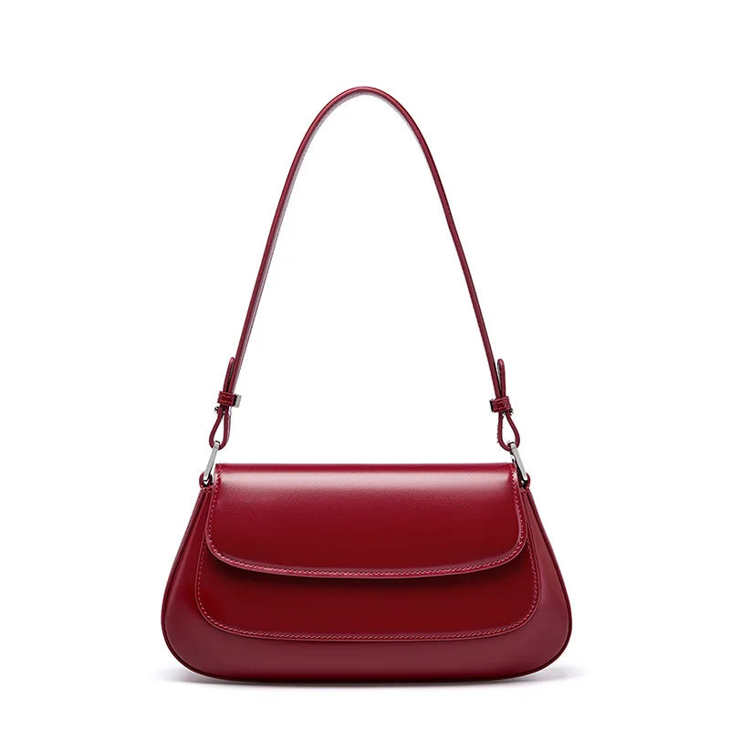 100% Genuine Leather Women Shoulder Bag Korean style Ladies Luxury Cow Leather Crosssbody armpit Bag handbag For Street Shopping