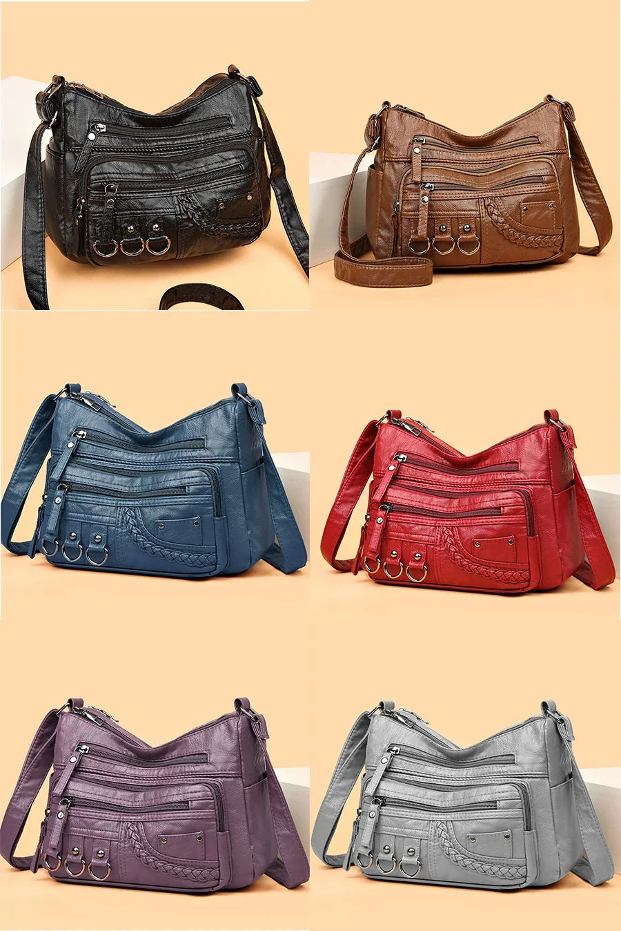 2024 New Ladies Soft Leather Bags High Quality Purses And Handbags Famous Designer Crossbody Shoulder Bag For Women SSacs à main