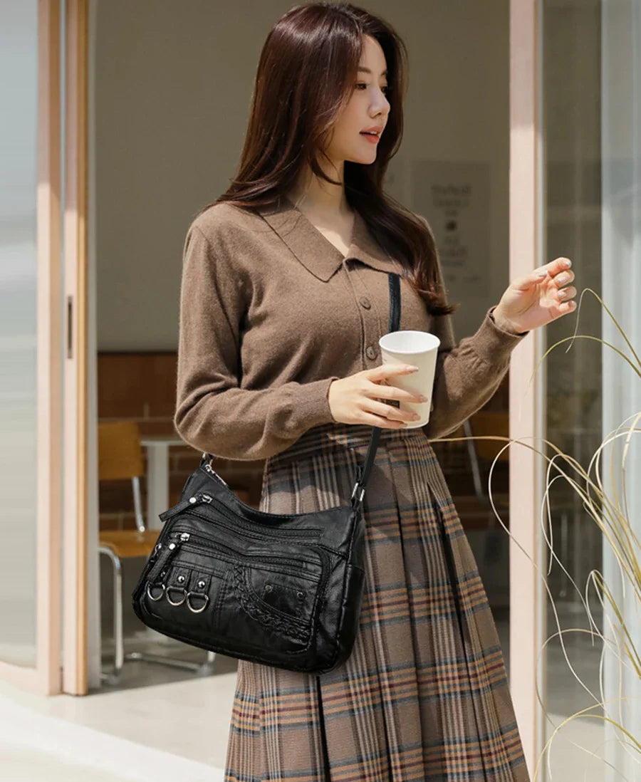 2024 New Ladies Soft Leather Bags High Quality Purses And Handbags Famous Designer Crossbody Shoulder Bag For Women SSacs à main