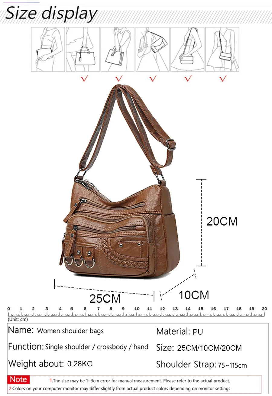 2024 New Ladies Soft Leather Bags High Quality Purses And Handbags Famous Designer Crossbody Shoulder Bag For Women SSacs à main