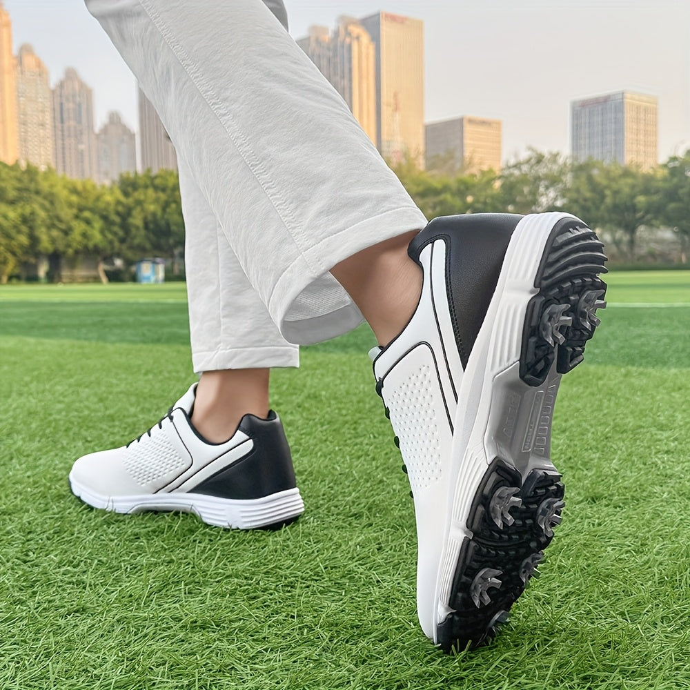 Sneakers, Men's Golf Shoes Outdoor Sports Leisure Lightweight Golf Shoes for Men Non-Slip Big Size 7-15 Comfortable Fashion Professional Golf Sport Training Shoes