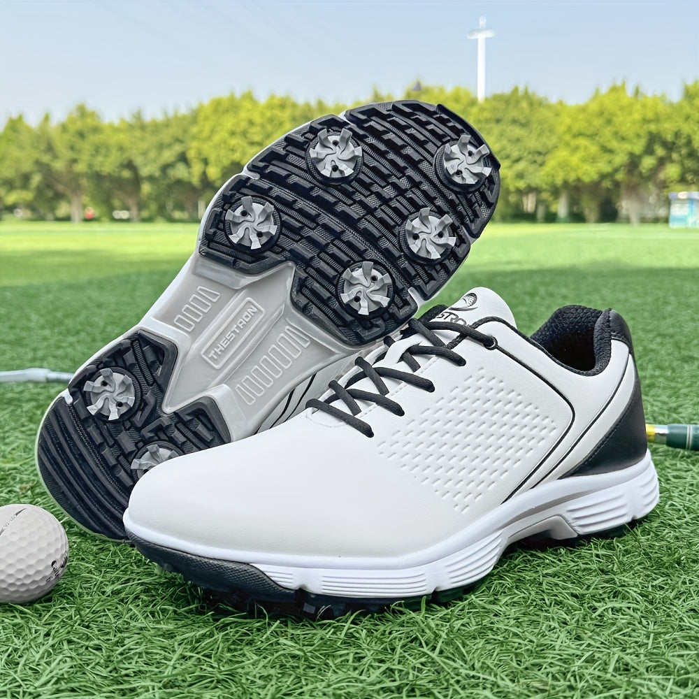 Sneakers, Men's Golf Shoes Outdoor Sports Leisure Lightweight Golf Shoes for Men Non-Slip Big Size 7-15 Comfortable Fashion Professional Golf Sport Training Shoes