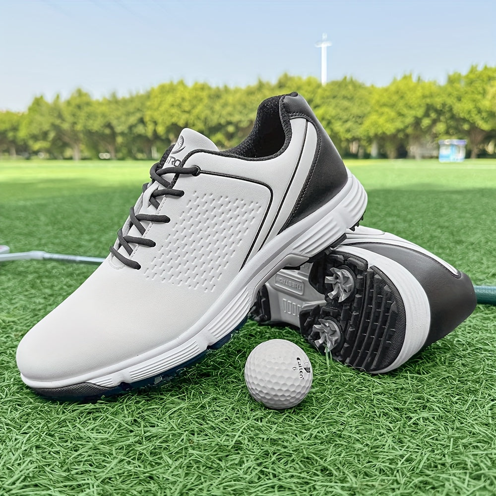 Sneakers, Men's Golf Shoes Outdoor Sports Leisure Lightweight Golf Shoes for Men Non-Slip Big Size 7-15 Comfortable Fashion Professional Golf Sport Training Shoes