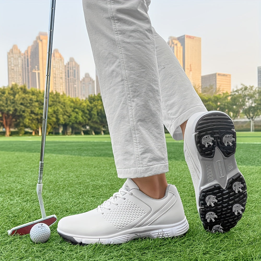 Sneakers, Men's Golf Shoes Outdoor Sports Leisure Lightweight Golf Shoes for Men Non-Slip Big Size 7-15 Comfortable Fashion Professional Golf Sport Training Shoes