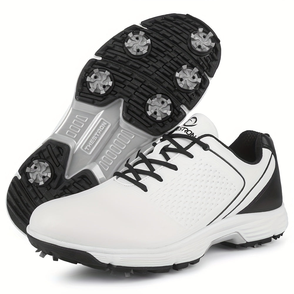 Sneakers, Men's Golf Shoes Outdoor Sports Leisure Lightweight Golf Shoes for Men Non-Slip Big Size 7-15 Comfortable Fashion Professional Golf Sport Training Shoes