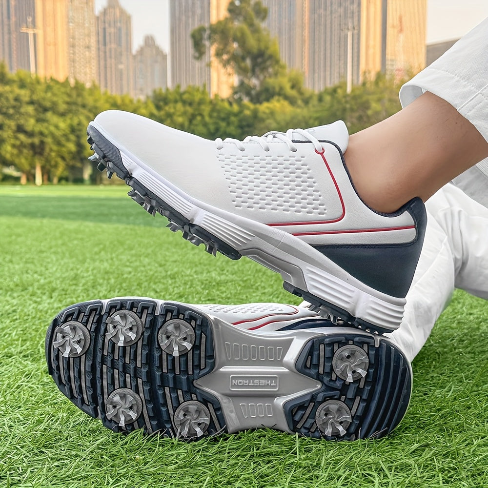 Sneakers, Men's Golf Shoes Outdoor Sports Leisure Lightweight Golf Shoes for Men Non-Slip Big Size 7-15 Comfortable Fashion Professional Golf Sport Training Shoes