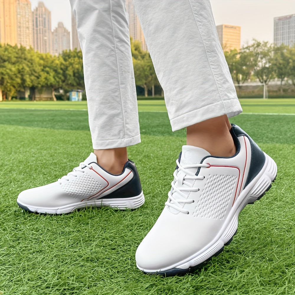 Sneakers, Men's Golf Shoes Outdoor Sports Leisure Lightweight Golf Shoes for Men Non-Slip Big Size 7-15 Comfortable Fashion Professional Golf Sport Training Shoes