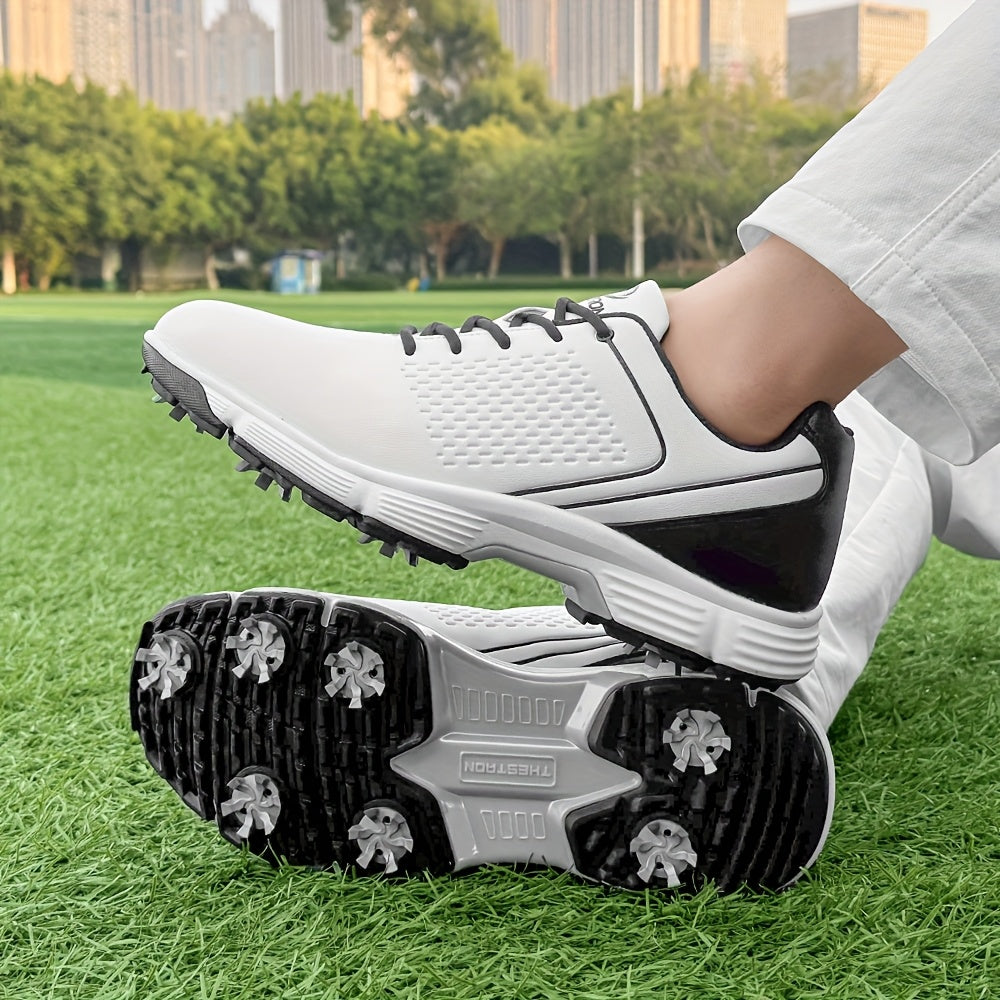 Sneakers, Men's Golf Shoes Outdoor Sports Leisure Lightweight Golf Shoes for Men Non-Slip Big Size 7-15 Comfortable Fashion Professional Golf Sport Training Shoes
