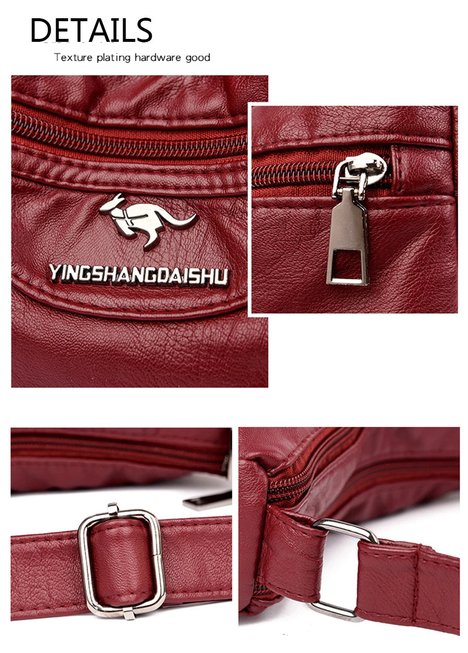 High Quality Soft Leather Luxury Purses and Handbags Women's Bag Designer Multi-pocket Crossbody Shoulder Bag for Women 2024 Sac