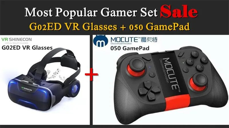 Blu-Ray Virtual Reality Glasses Stereo HD IMAX 3D Glasses Google Cardboard Box VR Headset Helmet for Phone,Support Game Joystick