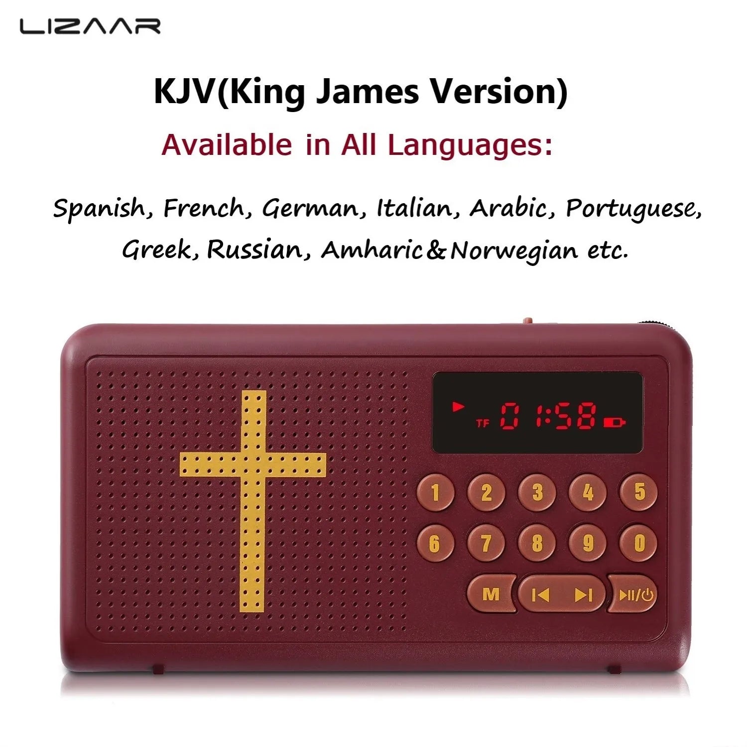 Bíblia Bibel Bijbel Bible Audio Player Electronic KJV in all languages Arabic/Potugual/Italian/Russian/French/German/Spanish/