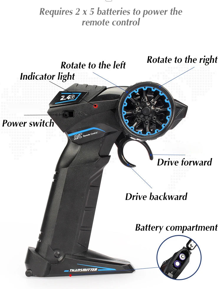 1/10  Electric Motorcycle RC Cars Scale High Speed Racing 4 Channels Remote Control Distance 35 Meters Off-Road Model