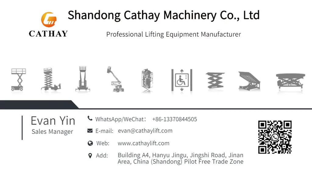 CATHAY Four Drive Crawler Scissor Platform 100kg Load 12m Electric Wear Resistant Lift for Renovation Rough Ground Work Model