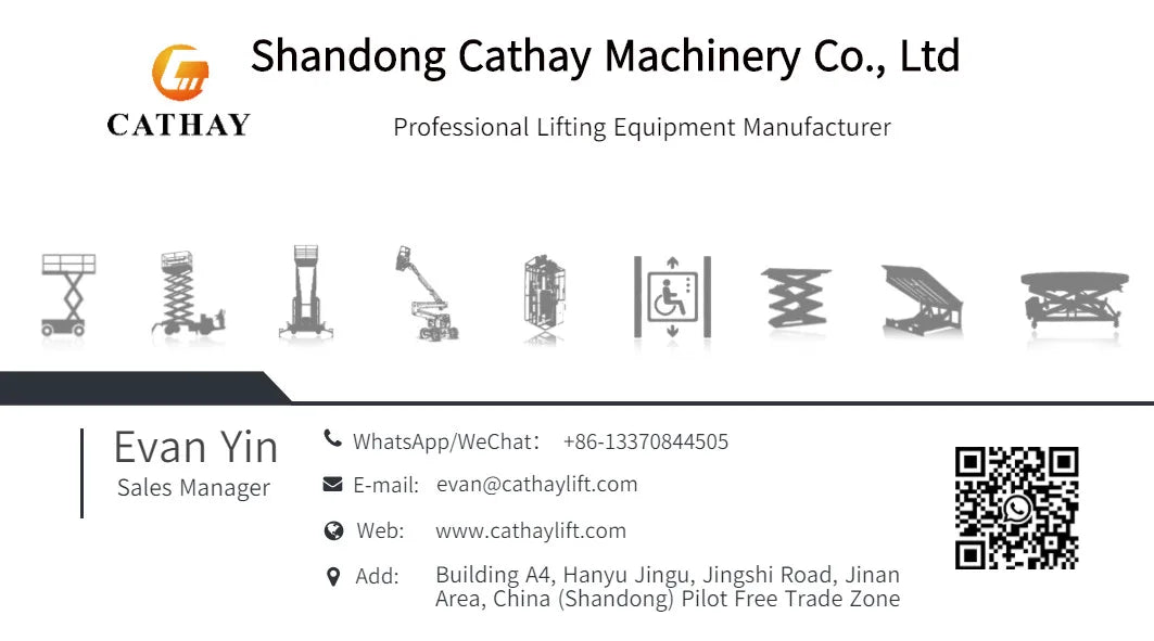 CATHAY Four Drive Crawler Scissor Platform 100kg Load 12m Electric Wear Resistant Lift for Renovation Rough Ground Work Model