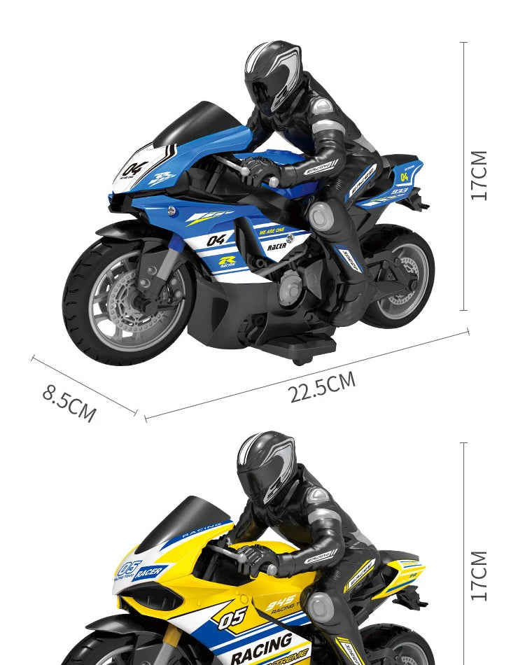 1/10  Electric Motorcycle RC Cars Scale High Speed Racing 4 Channels Remote Control Distance 35 Meters Off-Road Model