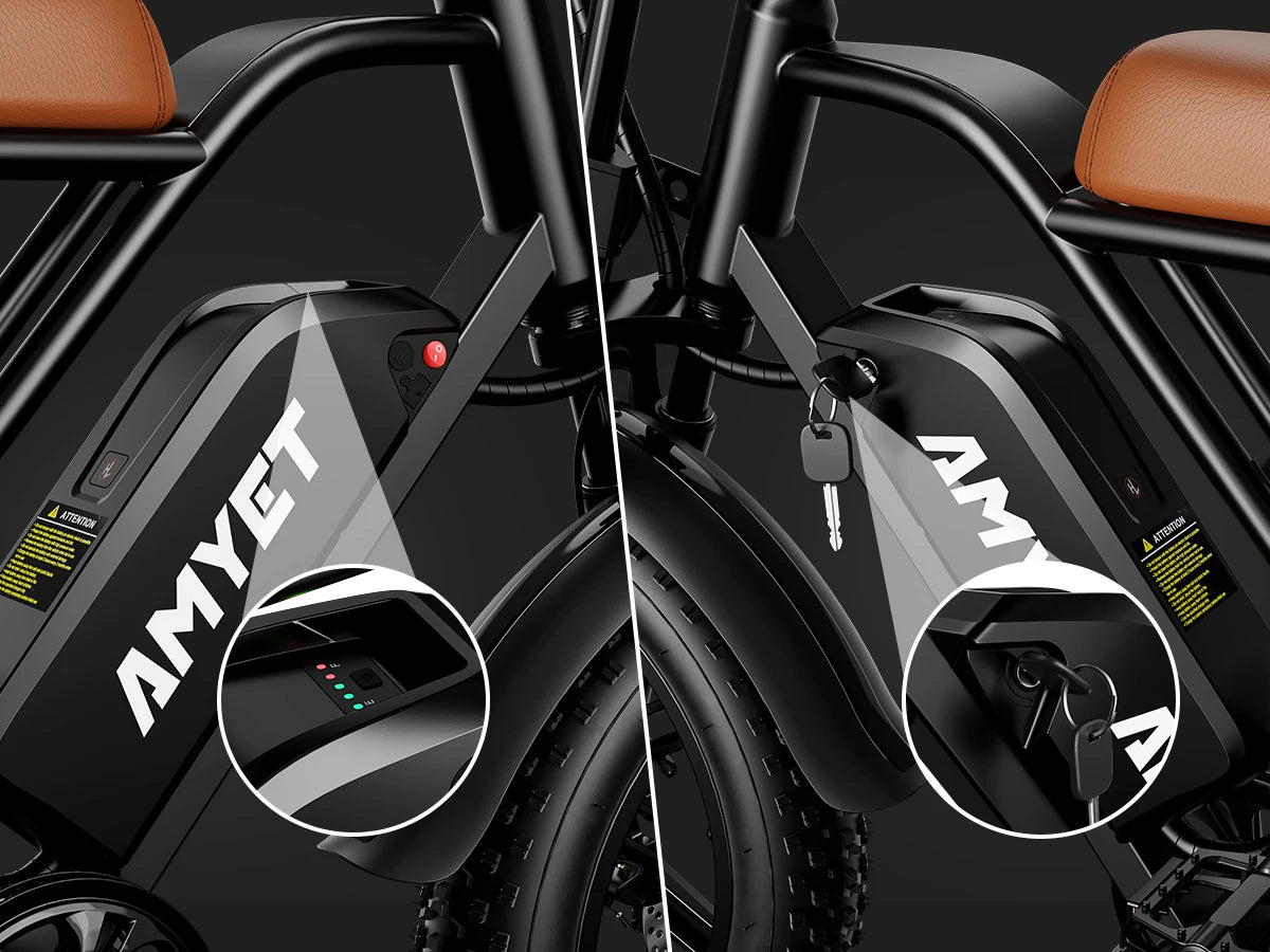 AMYET V9-G60 Adults Electric Bike 1000W Motor Bicycle 48V 20AH 20“ Tire Ebike Electric E Bikes Mountain Moped Ebikes For Men