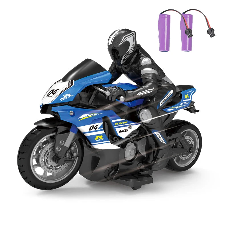 1/10  Electric Motorcycle RC Cars Scale High Speed Racing 4 Channels Remote Control Distance 35 Meters Off-Road Model