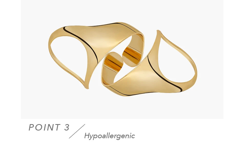 ENFASHION Pulseras Palm Bangle For Women Space Invader Fantasy  Gold Color Simple Delicate Bracelet Fashion Jewelry Gift B232331