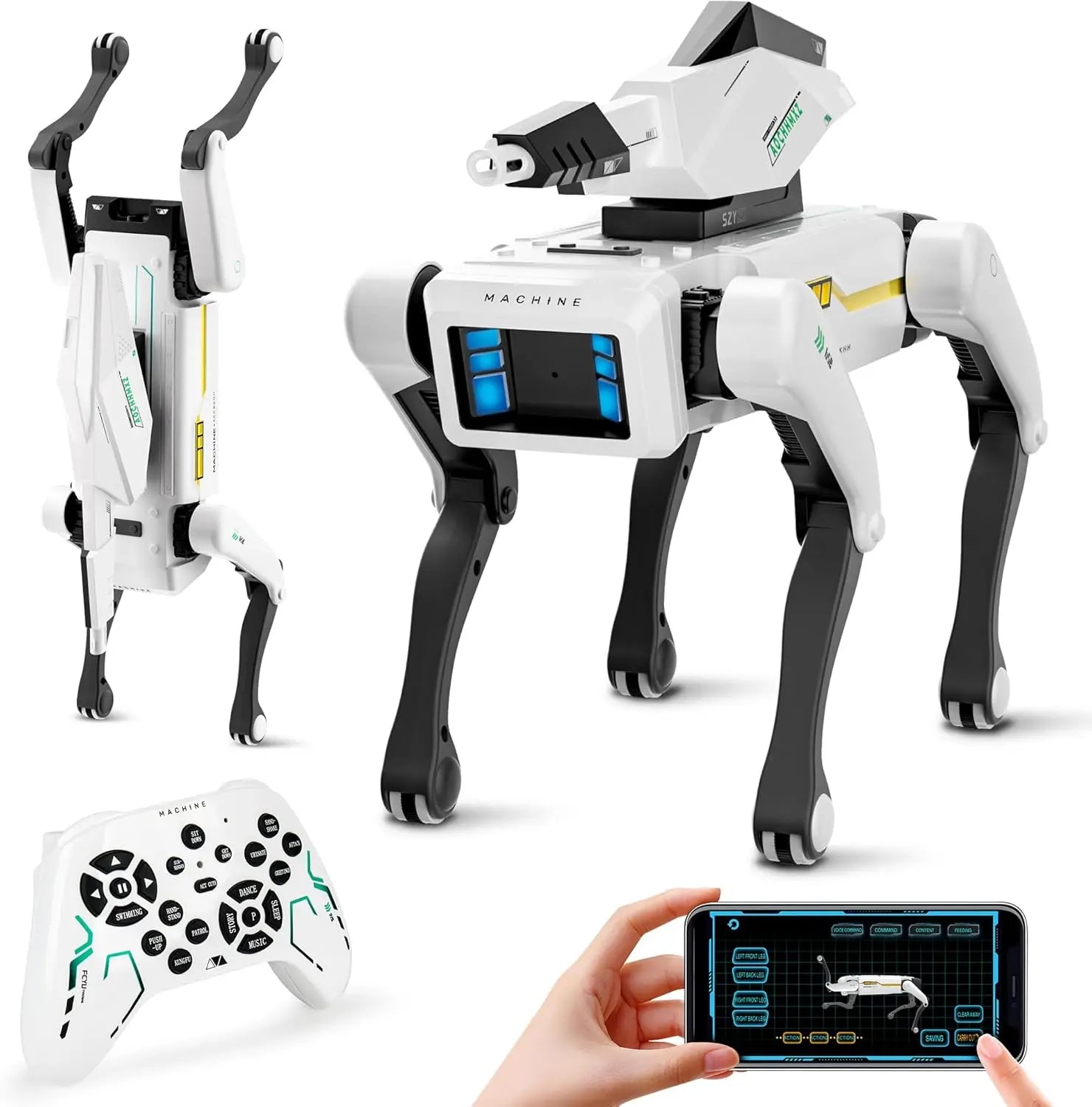 AI Simulation Robot Dog Intelligent Machine Dog Voice Command APP Control Programming Interactive Performs Acrobatics Robot Dog