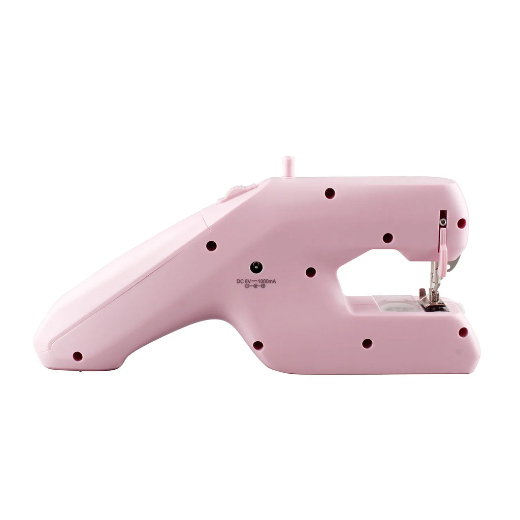 Sewing Machine Household Mini Handheld Portable Electric Two-wire Sewing Machine Pink White