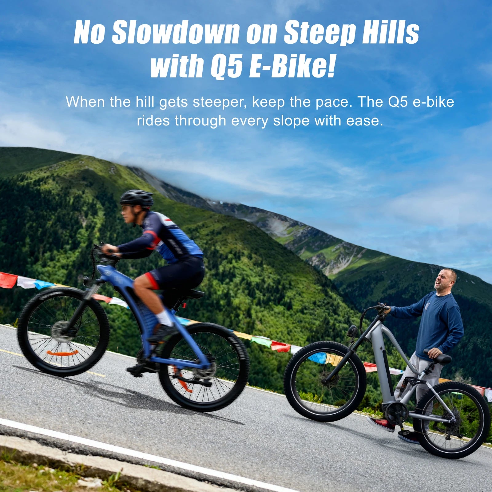 HUANCI Q5 electric bike 2000W electric bikes 27.5 Inch Electric bicycle  48V 20AH  electric e bike Mountain adults ebike fatbike