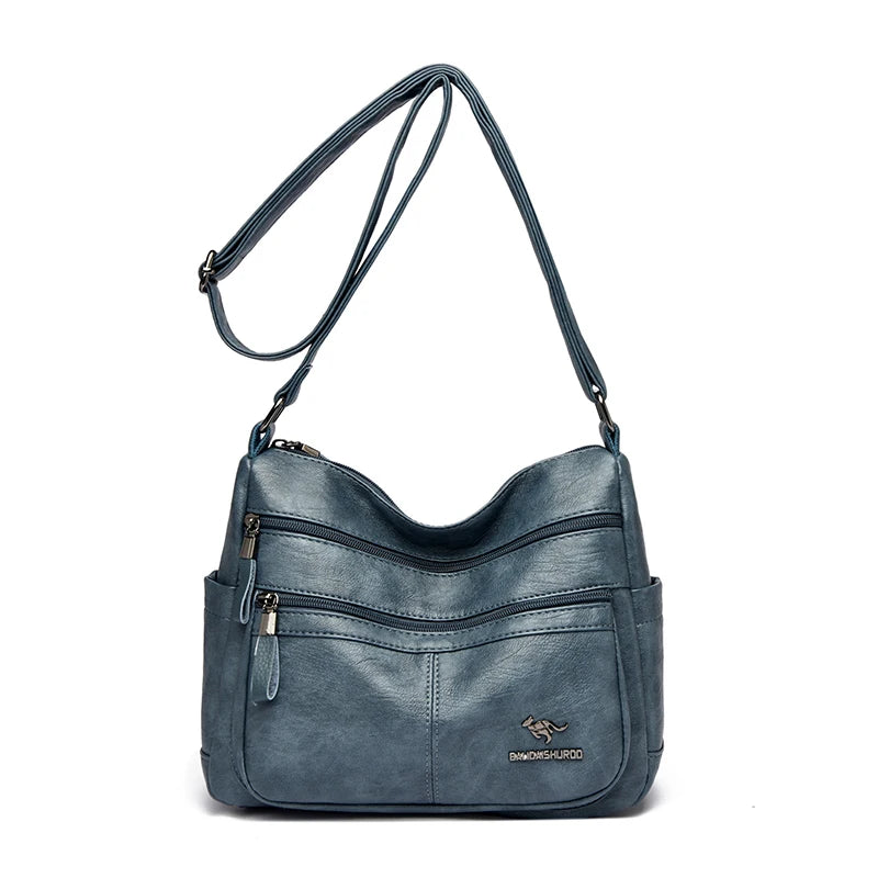 Luxury Crossbody Bags for Women New High Quality Soft Leather Handbags Purses Designer Casual Shoulder Messenger Bags Sac A Main