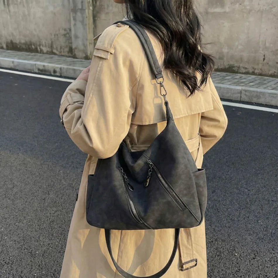 High Quality Scrub Soft PU Leather Shoulder Crossbody Bags for Women Designer Luxury Women Bags Female Handbags Casual Tote Sac