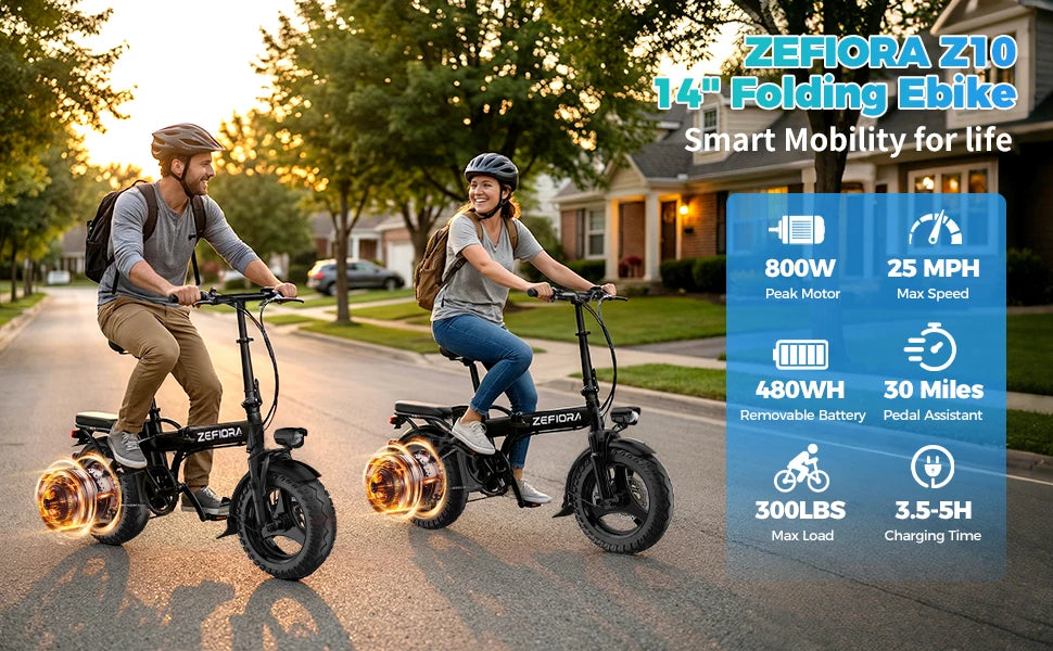 1000w 2000w Adult Electric Bike,30miles 48v Aluminum Alloy 14 Inch Ebike,for Both Men Women In Cities Cycling Electric Bicycle