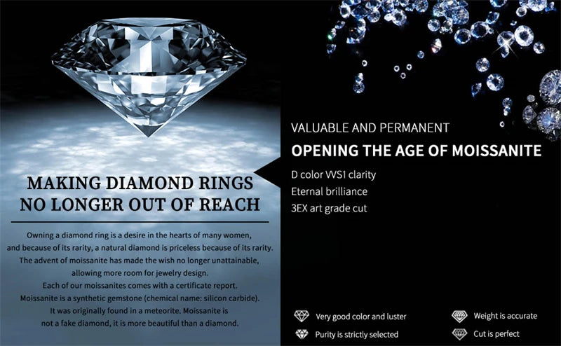 Original Real 18K Gold Moissanite Diamond Earrings Authentic AU750 Exquisite Gift Gold Earrings For Woman Female Fine Jewelry