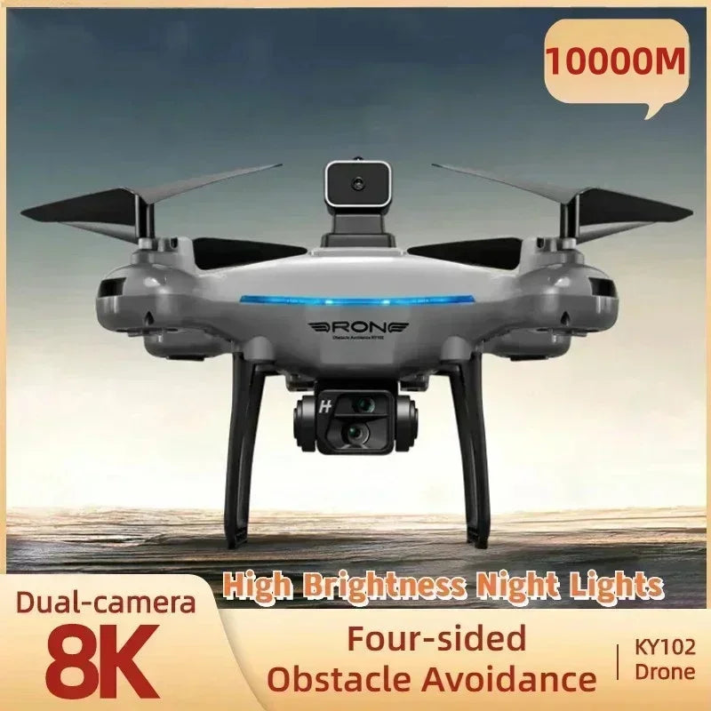 Lenovo Ky102 Drone 8k Hd Aerial Photography Dual Camera Brushless Quadcopter Obstacle Avoidance Optical Flow Aerial Rc Drone