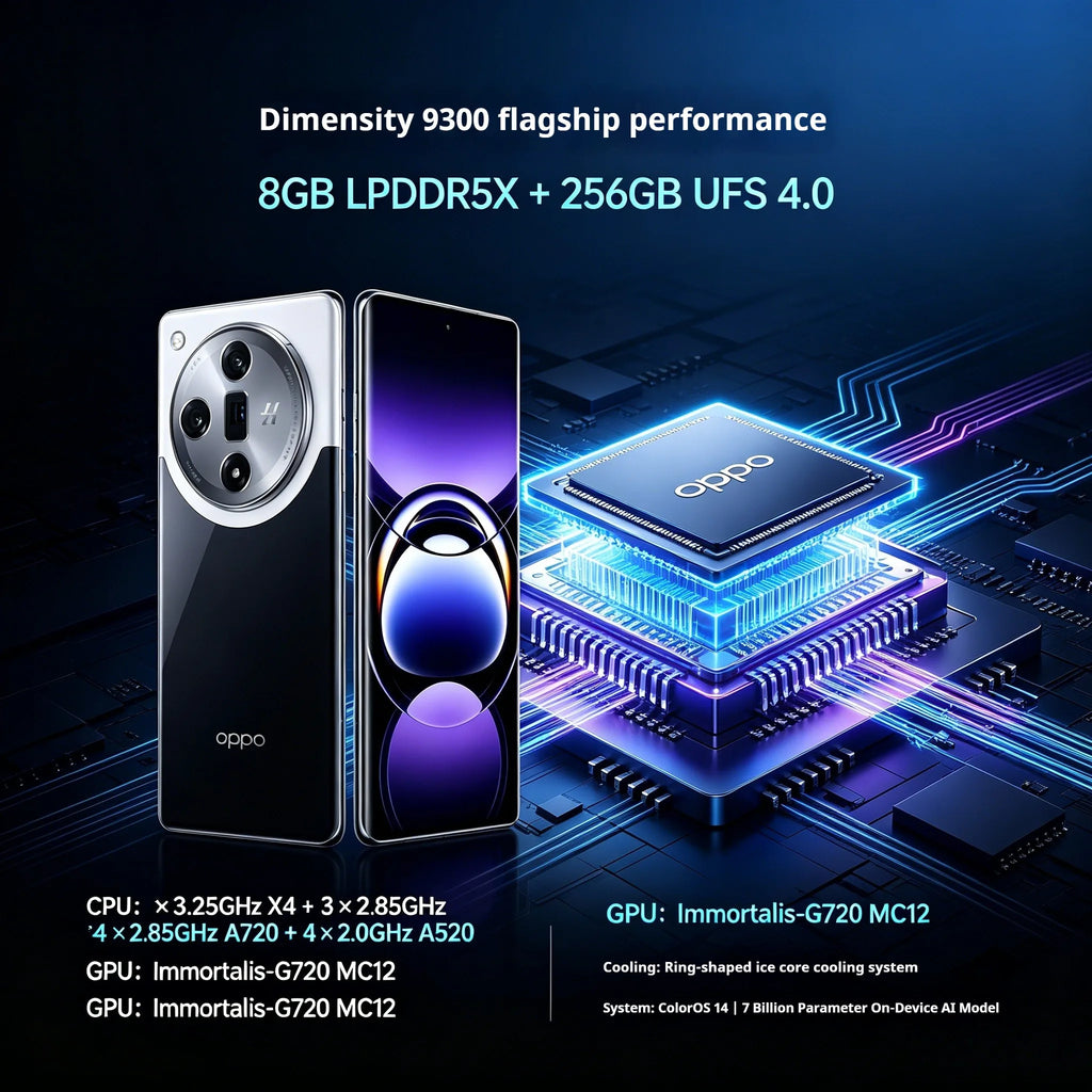 2026 New OPPO Find X7 5G Smartphone 6.78' Display Dimensity 9300 Processor 50MP Hasselblad Triple Camera 100W Fast Charge