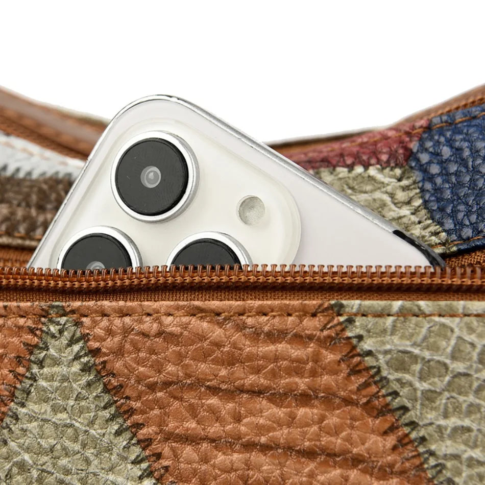 Soft Leather Purses and Handbags Casual Shoulder Crossbody Bags for Women 2024 Vintage Multi-pocket Ladies Messenger Bags Design