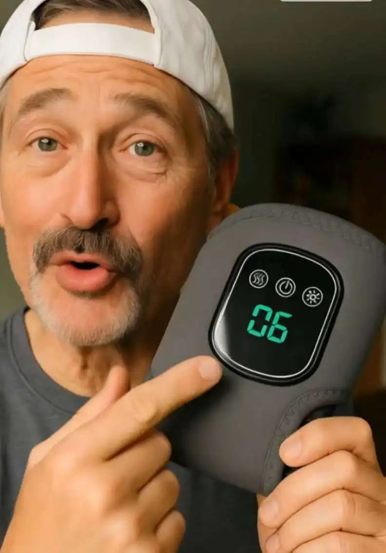 Emeka 3-in-1 Electric Ankle Massager 5 Level Heating Vibration for Eliminate Foot Pain Swelling &Poor Circulation Brace Massager