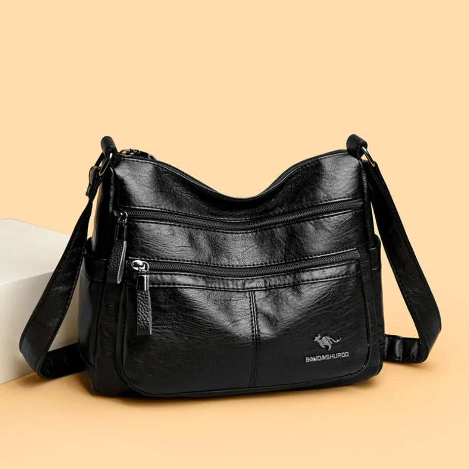 Luxury Crossbody Bags for Women New High Quality Soft Leather Handbags Purses Designer Casual Shoulder Messenger Bags Sac A Main