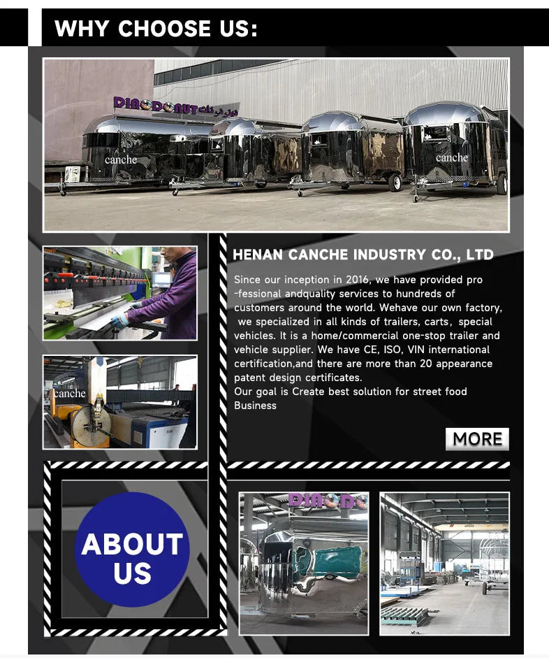 Custom Airflow Food Truck Fabrication Commercial Catering Mobile Bar Coffee Food Trailers For Sale In Europe