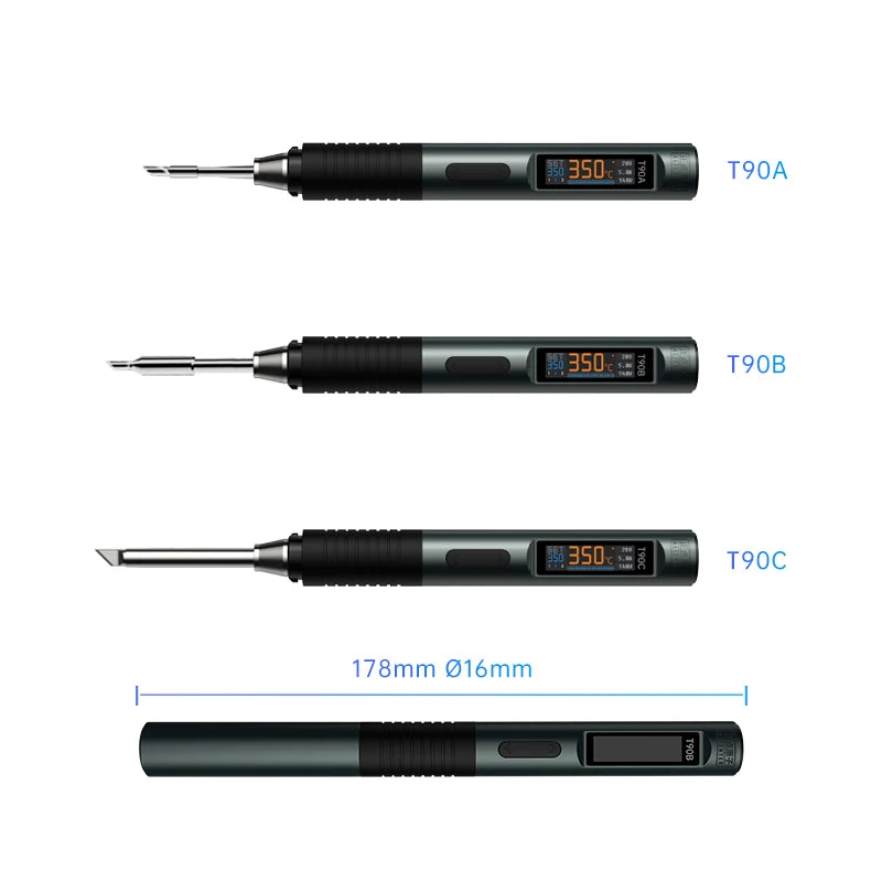 ALIENTEK T90 Smart Soldering Iron PD 140W Adjustable Temperature DC 28V 80-450℃ Welding Solder Station Kit C245 C210 T65 Tools