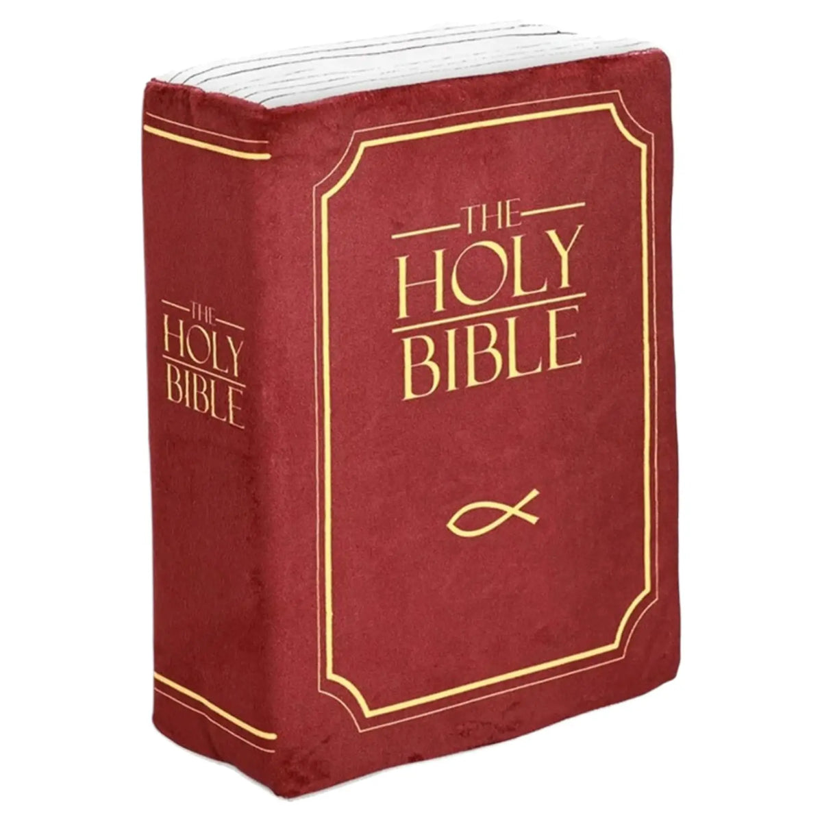 Holy Bible Pillow Book Plush Soft Plushies Opens Bible Corinthians 13 Gifts Toys Christian Gifts for Kid Room Decoration