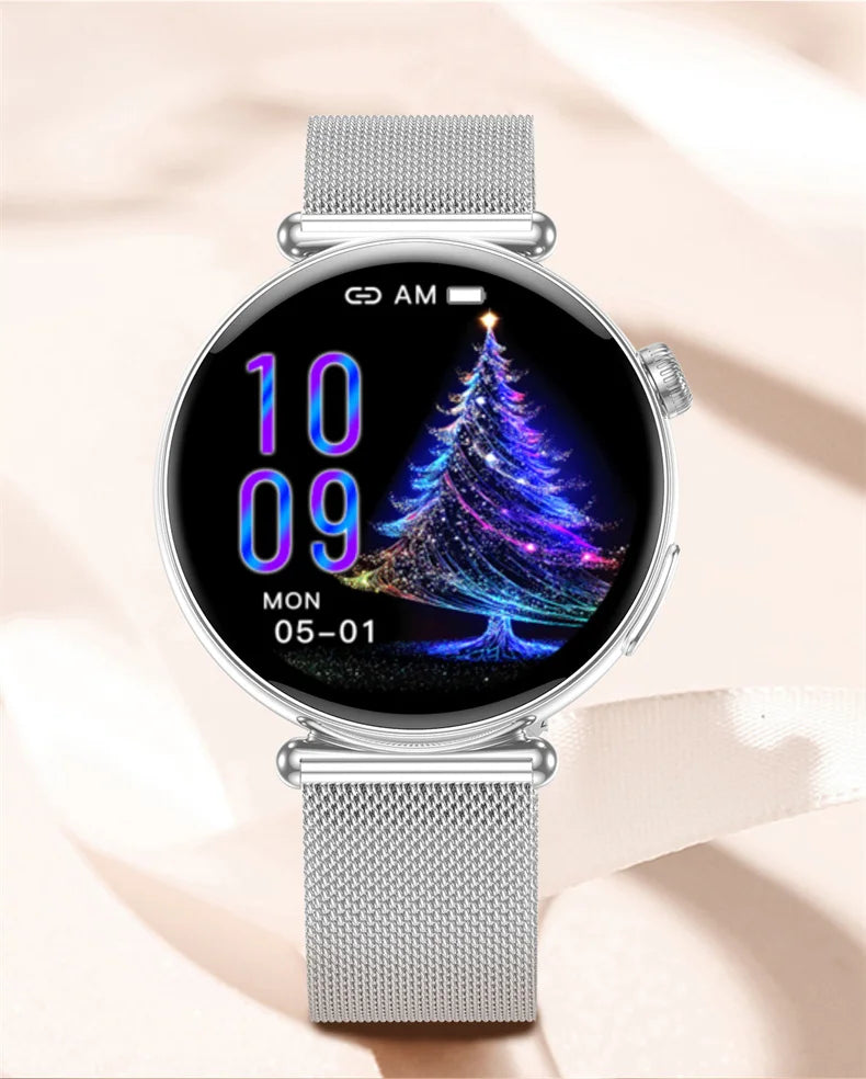 Women Smartwatch 1.32inch AMOLED Screen Call ECG Sport Watch Blood Pressure Micro physical examination AI dial Women Smart Watch