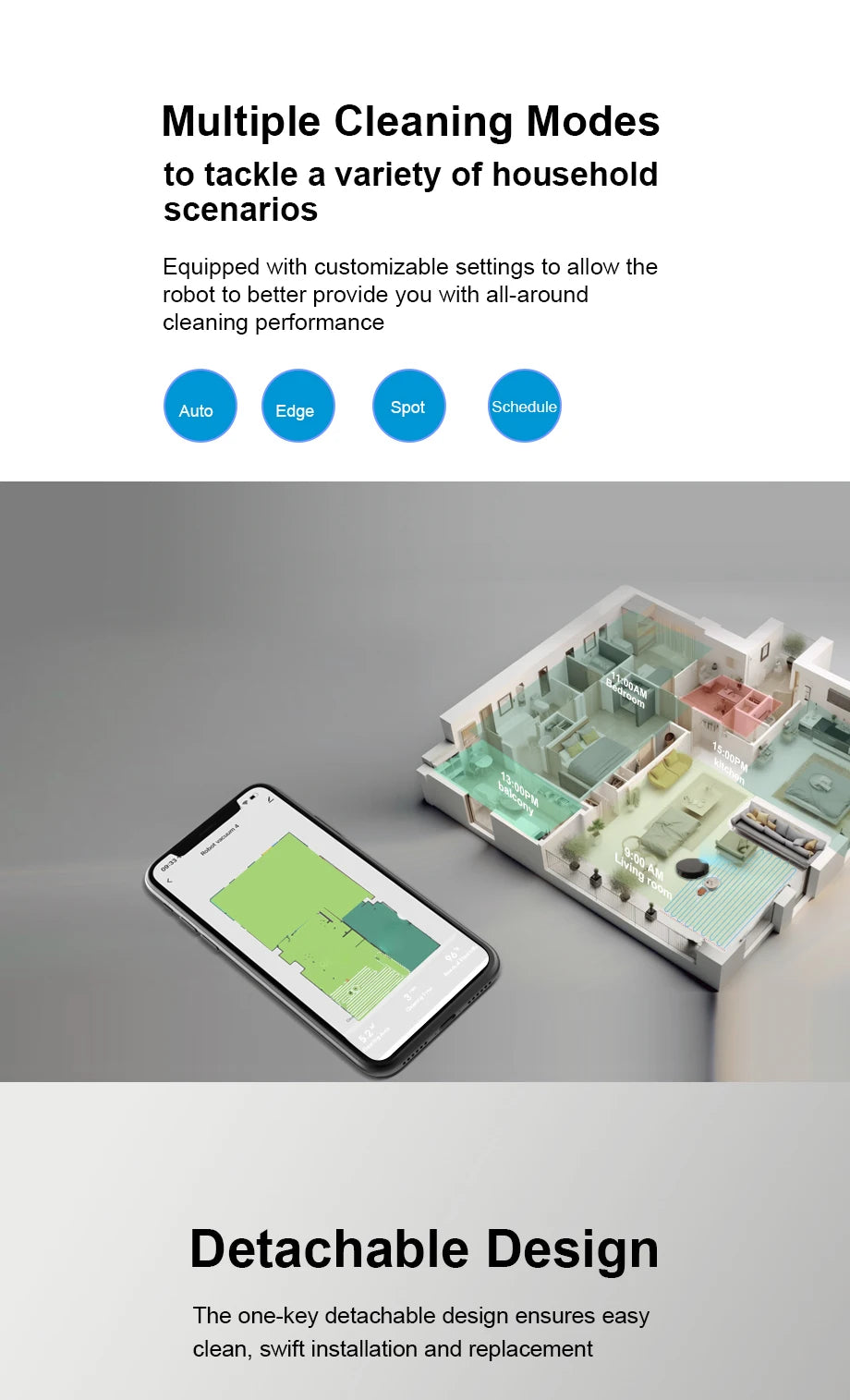 Robot Vacuum Cleaner Combo Mop,6000PA Suction Robotic,WiFi/Voice Control,Auto-Recharge,Pet Hair For Home Vacuum Cleaning Robotic