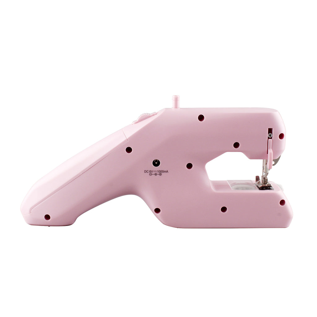 Sewing Machine Household Mini Handheld Portable Electric Two-wire Sewing Machine Pink White