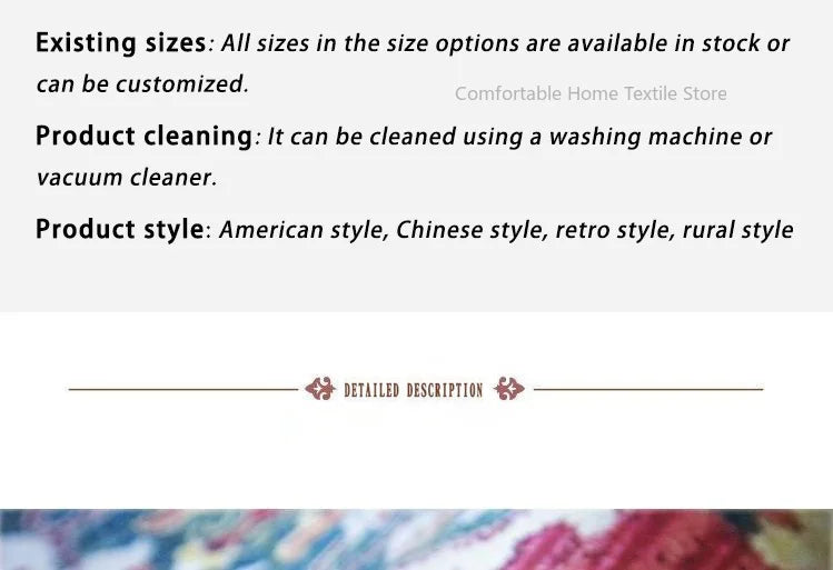 Persian Style Carpet for Living Room Home Decoration Retro Lounge Rug Soft Bedroom Carpet Non-slip Bedside Mats Washable 200x300