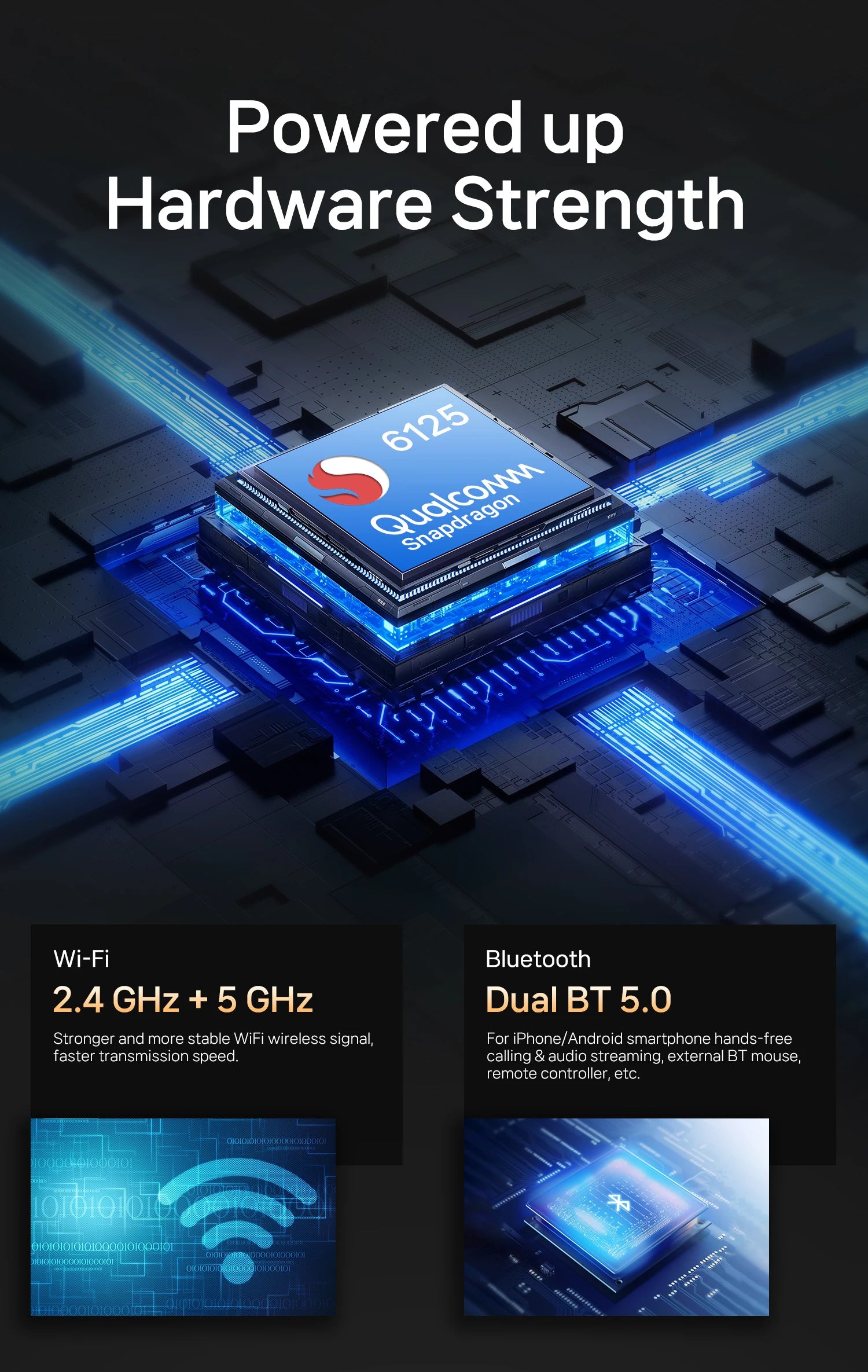 New CarPlay Ai Box for Youtube Netflix Spotify Wireless Adapter for Car Play Android Auto Navigation Music Car Accessories