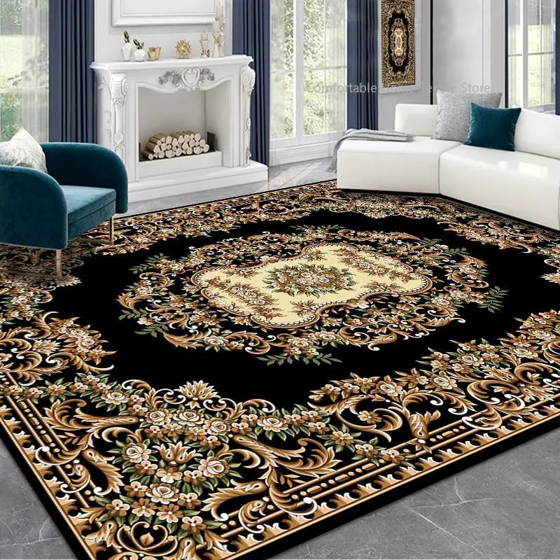 Persian Style Carpet for Living Room Home Decoration Retro Lounge Rug Soft Bedroom Carpet Non-slip Bedside Mats Washable 200x300