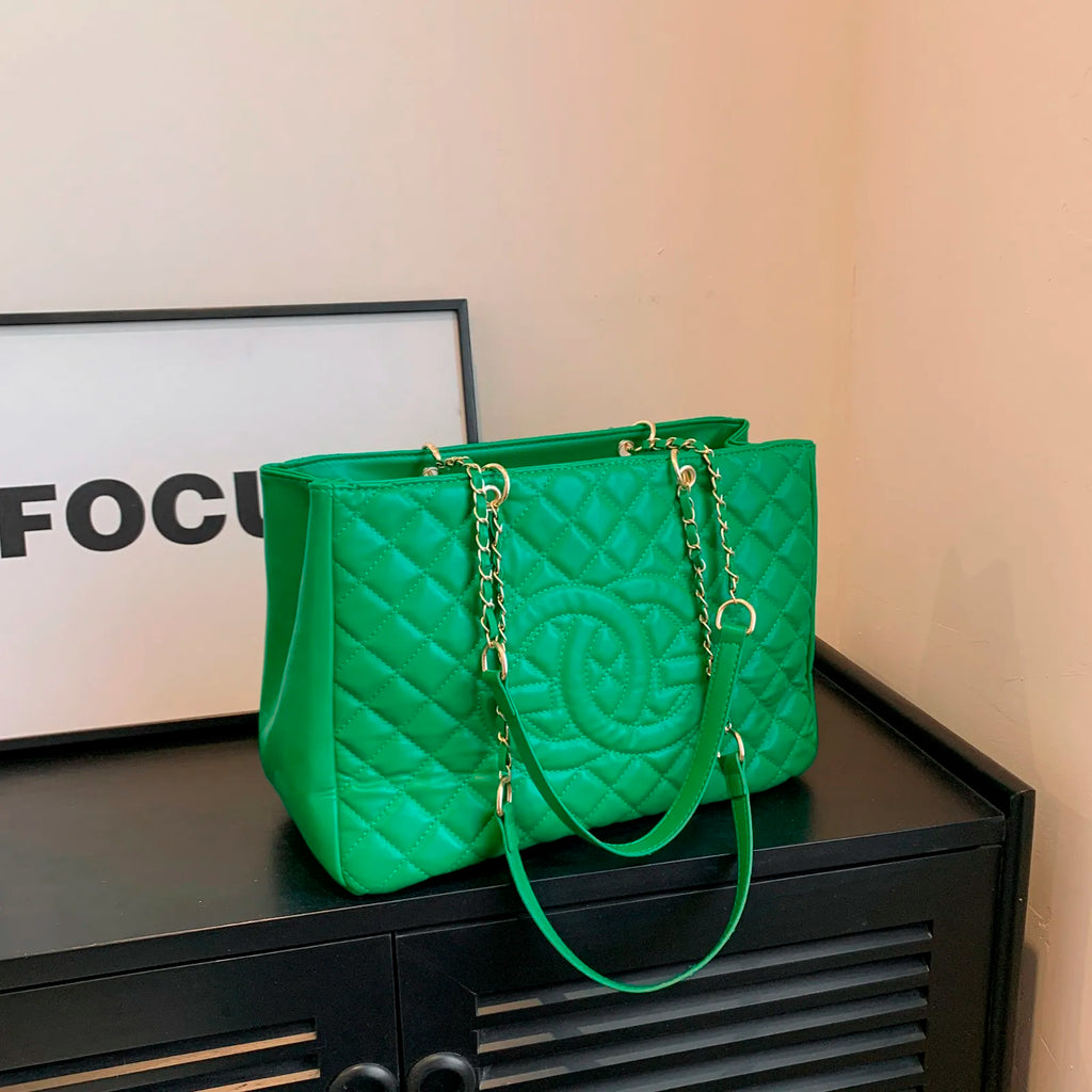 Classic Retro Chain Strap Messenger Bag Women's Luxury Textured Leather Handbag Paris Fashion Zipper Shoulder Bag